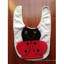 Manufacturer of Cotton Jersey Baby Bib with Terry Cartoon Cat Feeding Bottle Holder